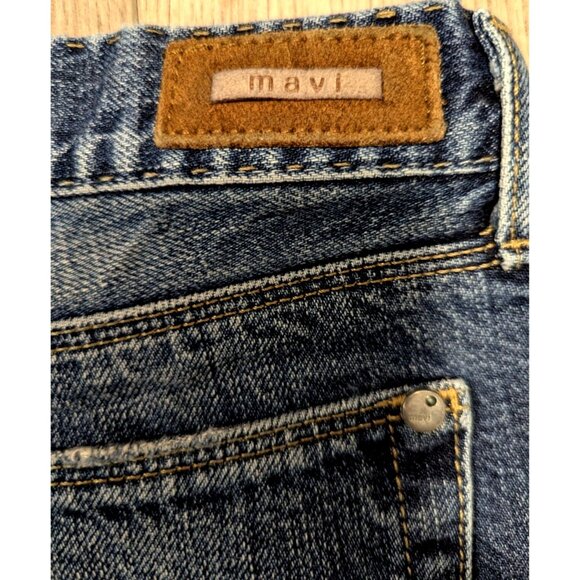 Mavi Short Women's Size 27 Blue Denim Front Snap Low Rise Pant - Picture 5 of 8